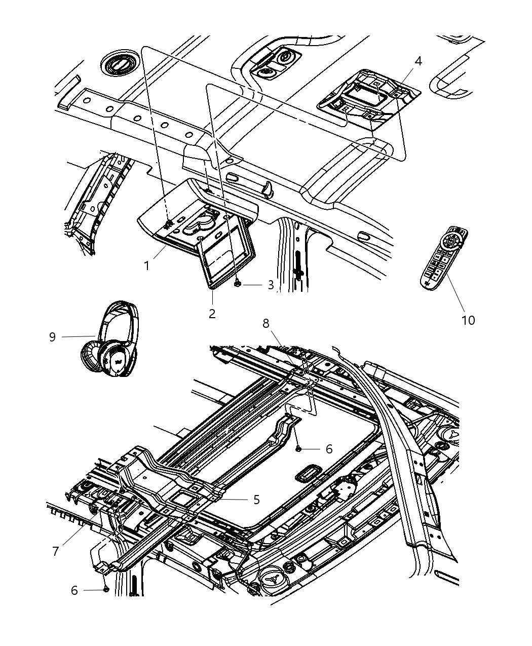 Mopar 1SE64HDAAA Monitor-Media System