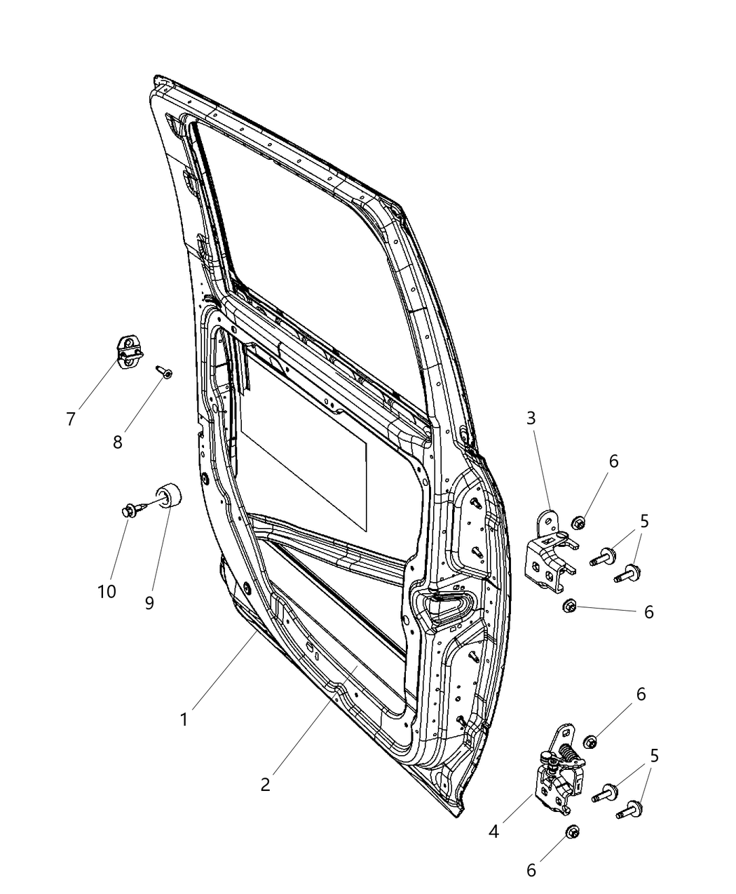 Mopar 55372027AD Door-Rear