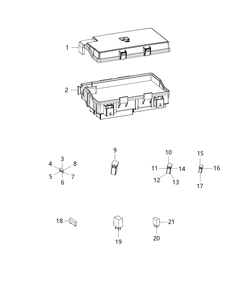 Mopar 68258535AA Intelligent Power Distribution Center