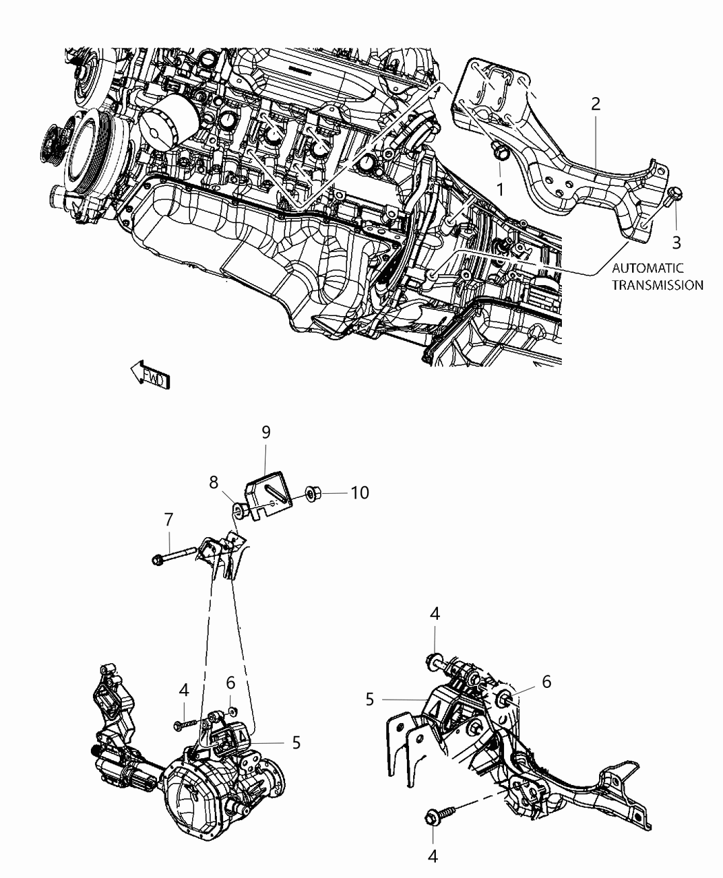 Mopar 52122805AD Bracket-Engine Mount