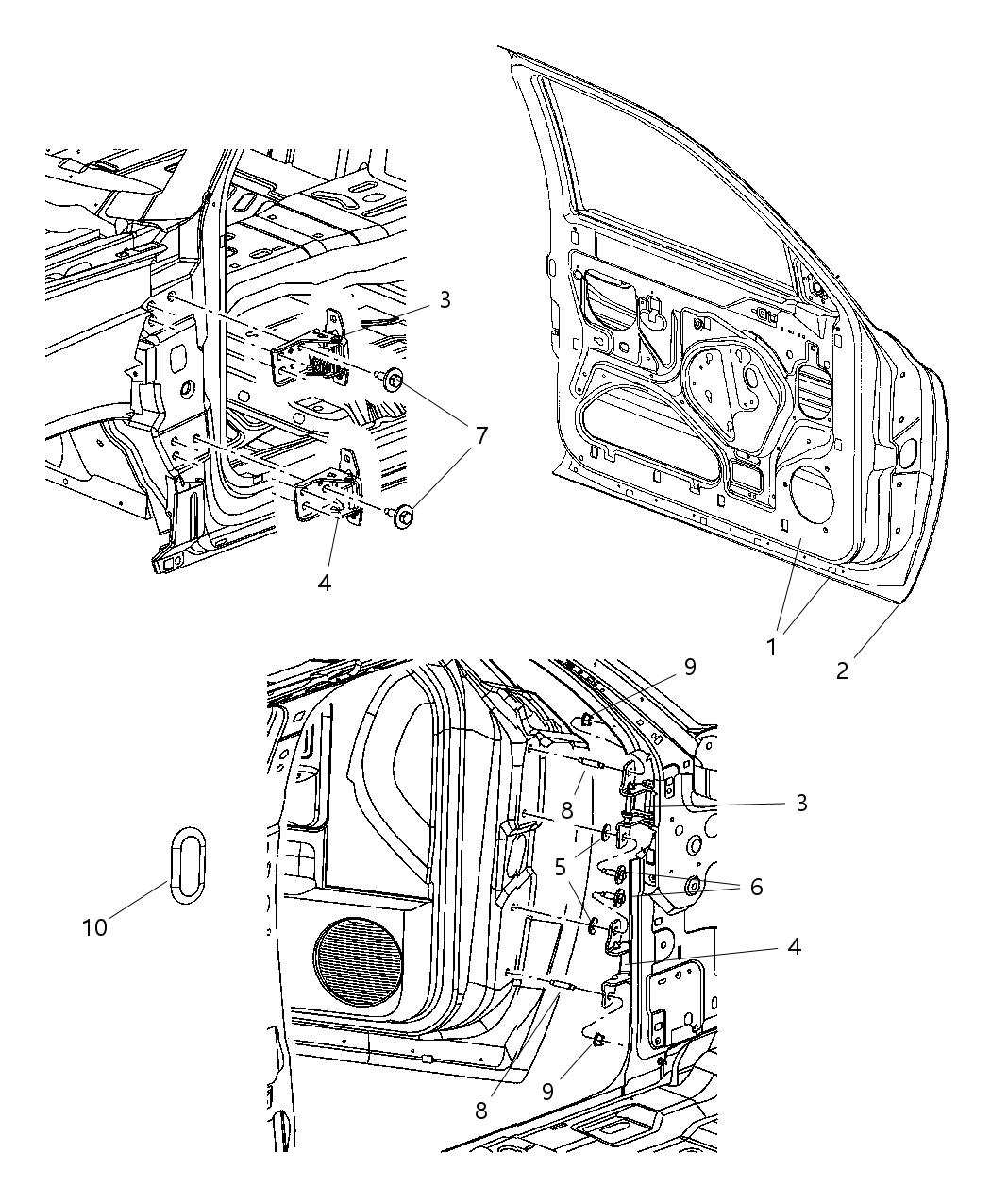 Mopar 55359309AB Door-Front