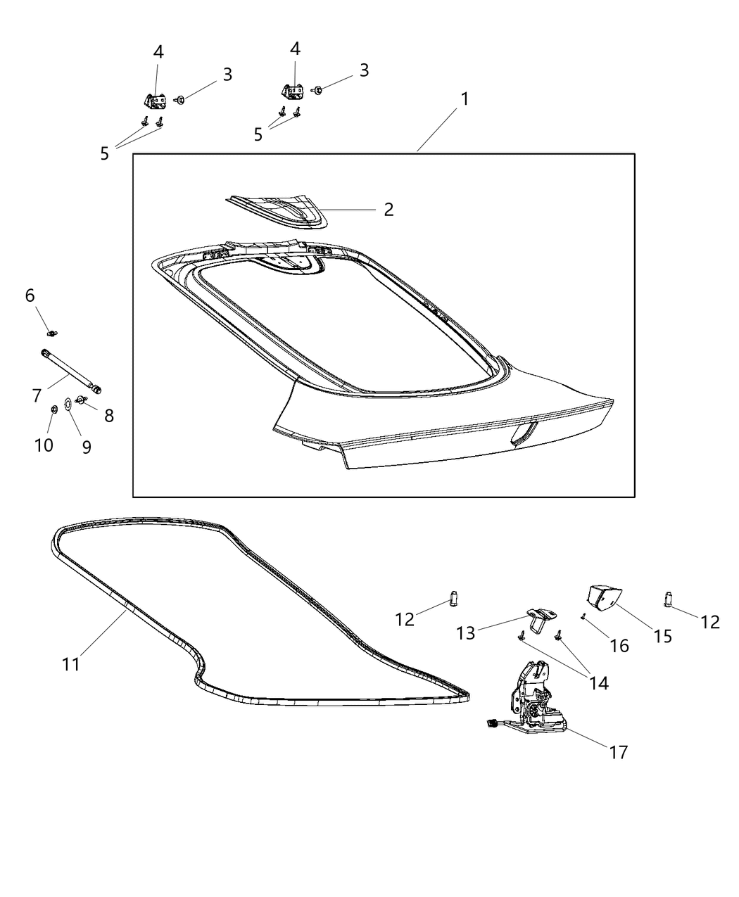 Mopar 68213894AE LIFTGATE