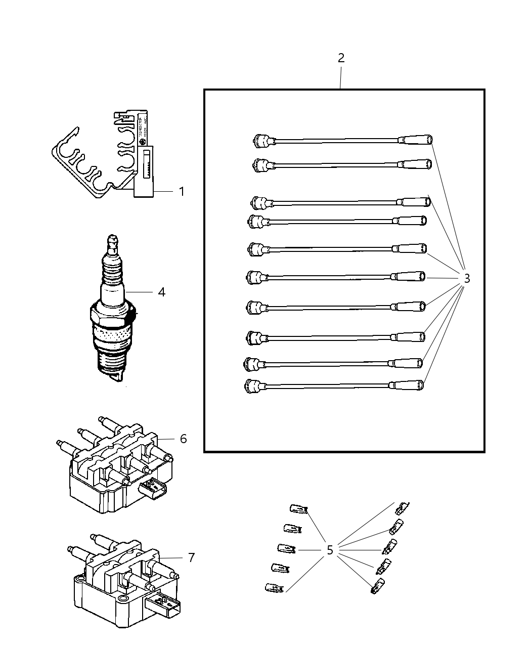 Mopar 68027788AA Cable Pkg-Ignition