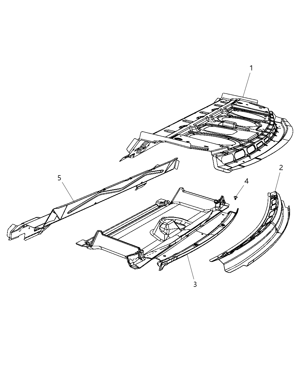 Mopar 68037698AG Panel-Rear Shelf