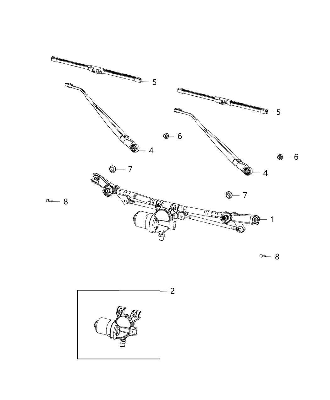 Mopar 68293017AD WIPERASSY-Windshield WIPER