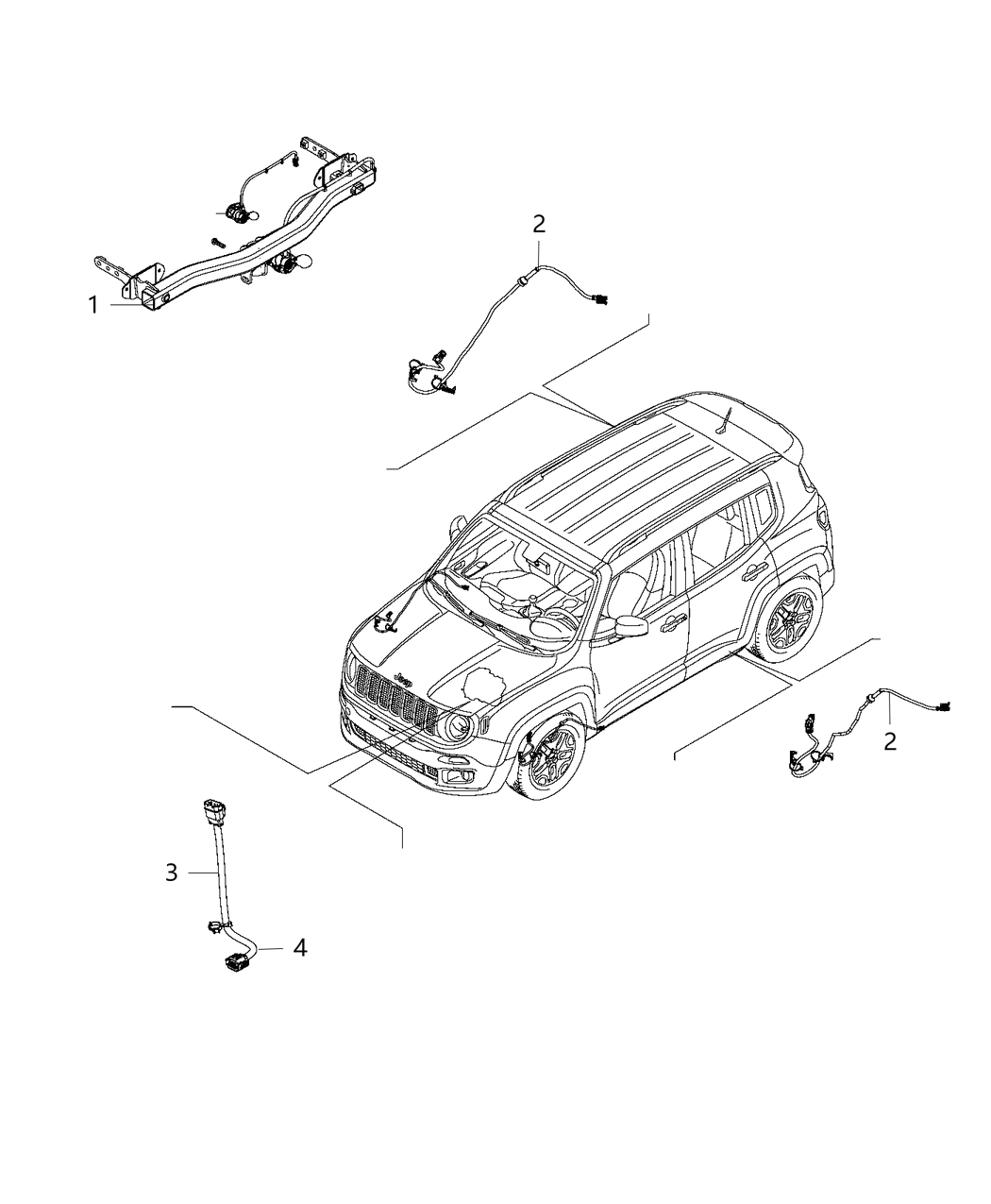 Mopar 68439535AA Wiring-Jumper