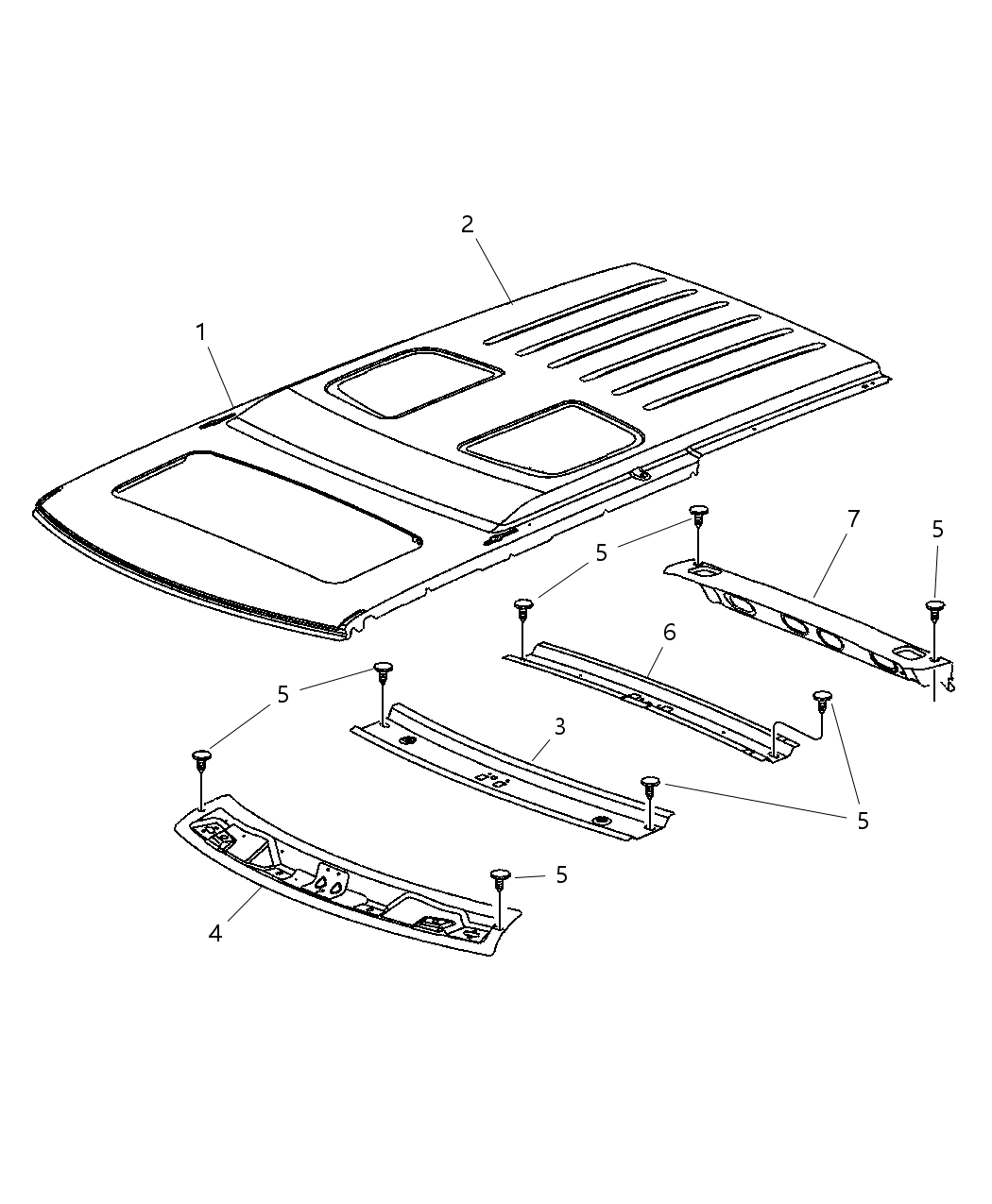 Mopar 5189409AB Header-Panel