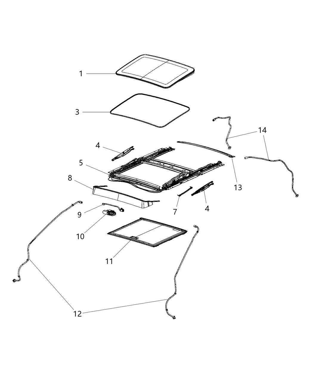 Mopar 68236780AA SUNROOF-SUNROOF