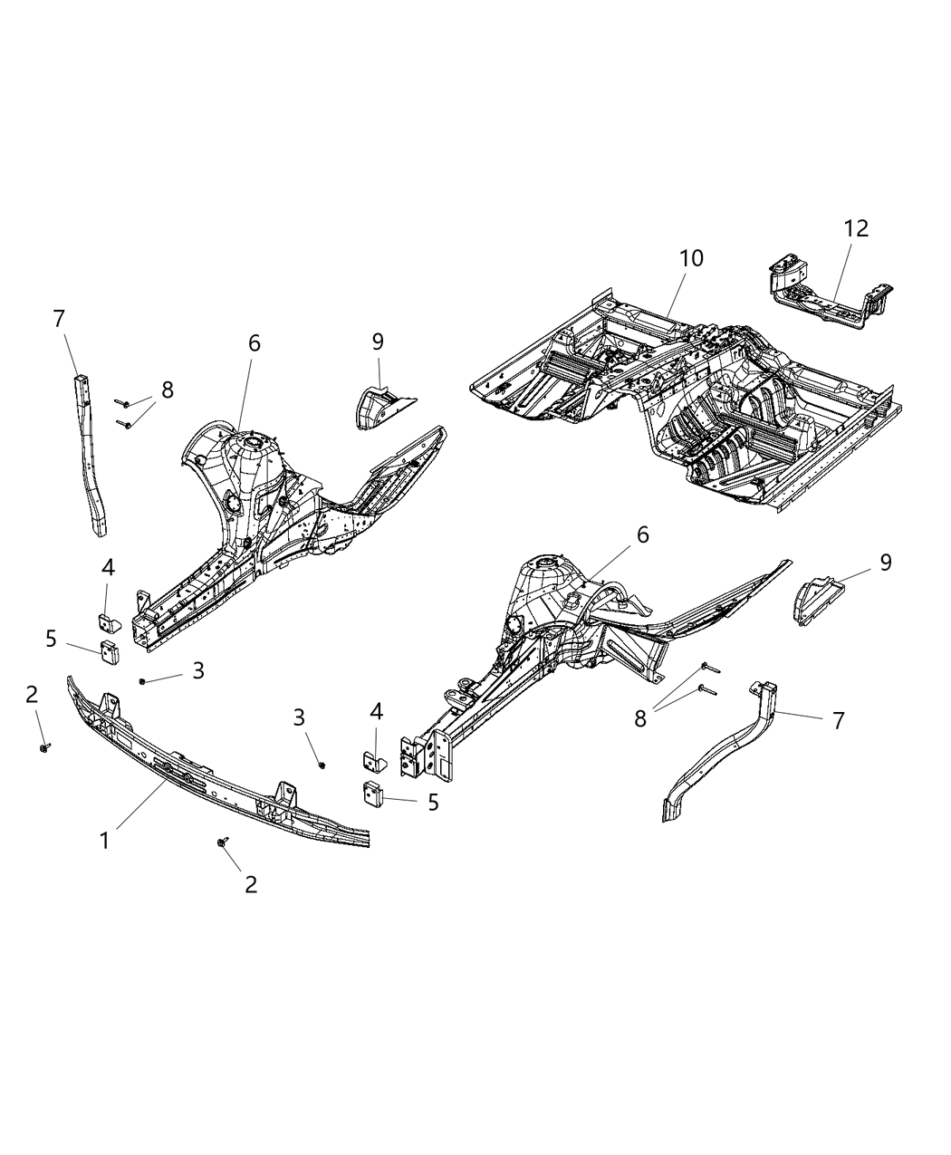 Mopar 55197462AJ SILENCER-Floor