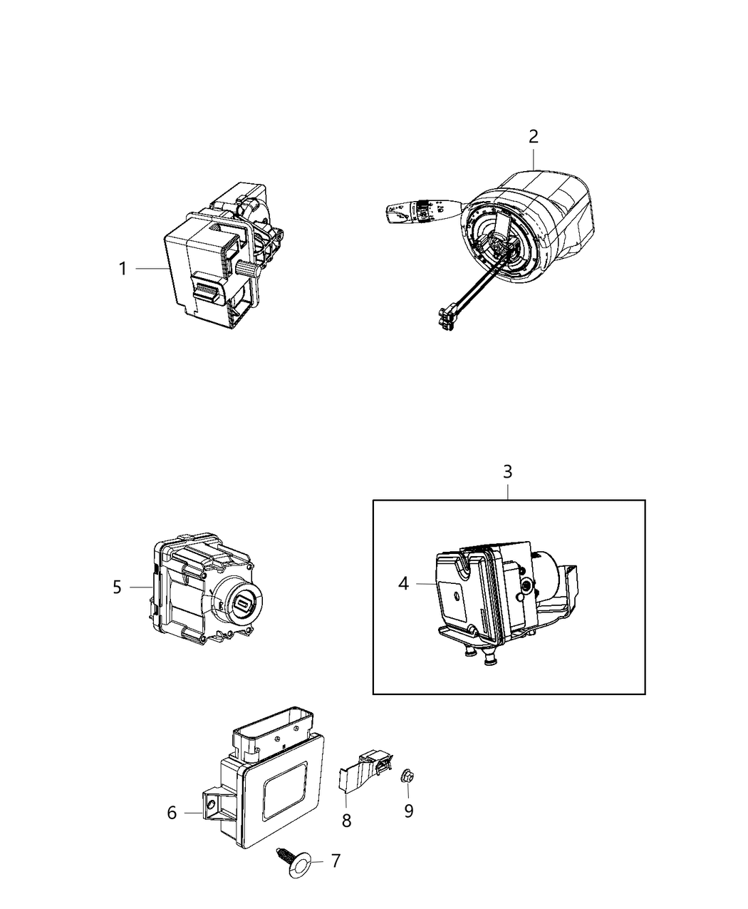 Mopar 68373858AA Anti-Lock Brake Control Unit