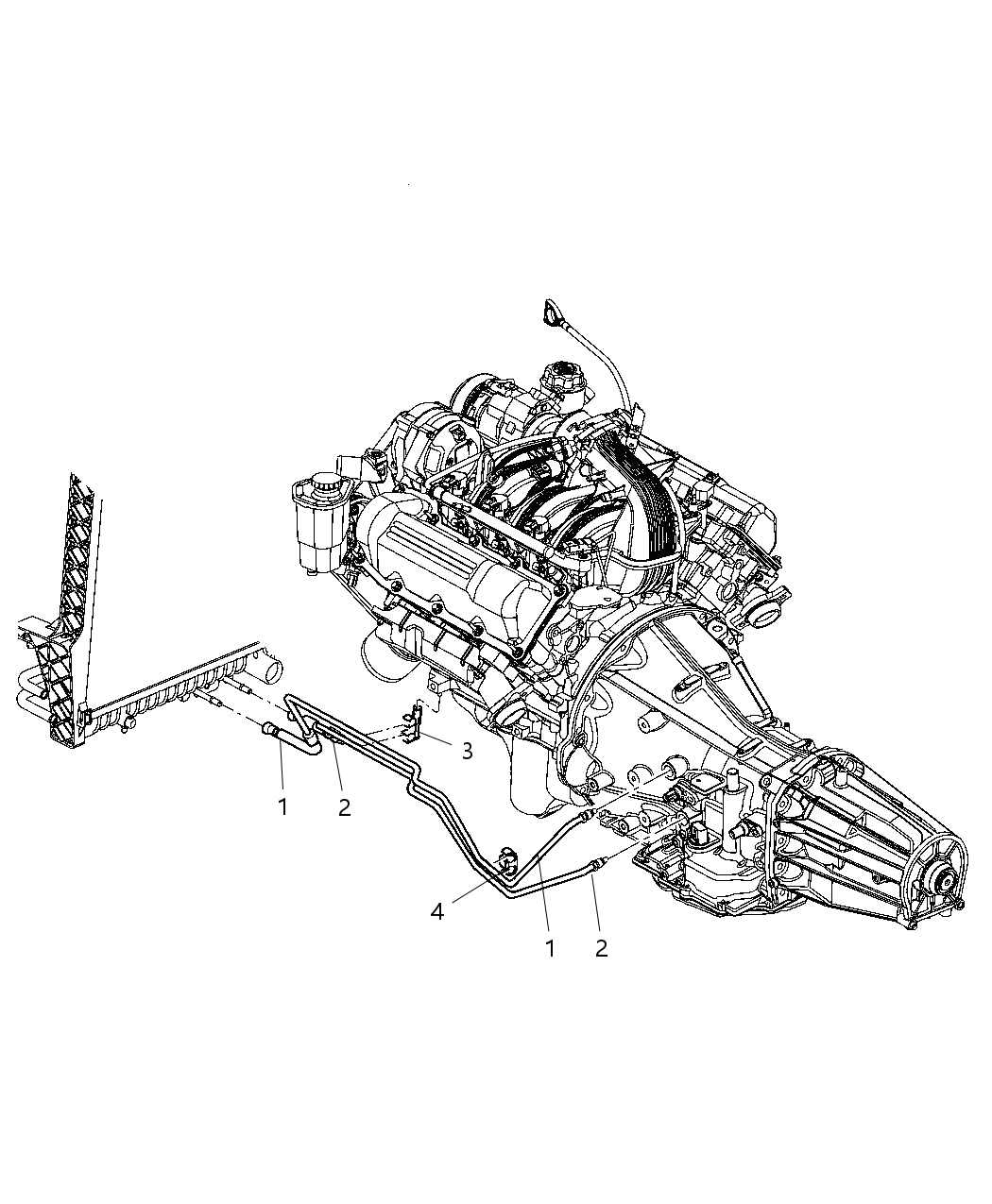 Mopar 55056536AA Tube-Oil Cooler