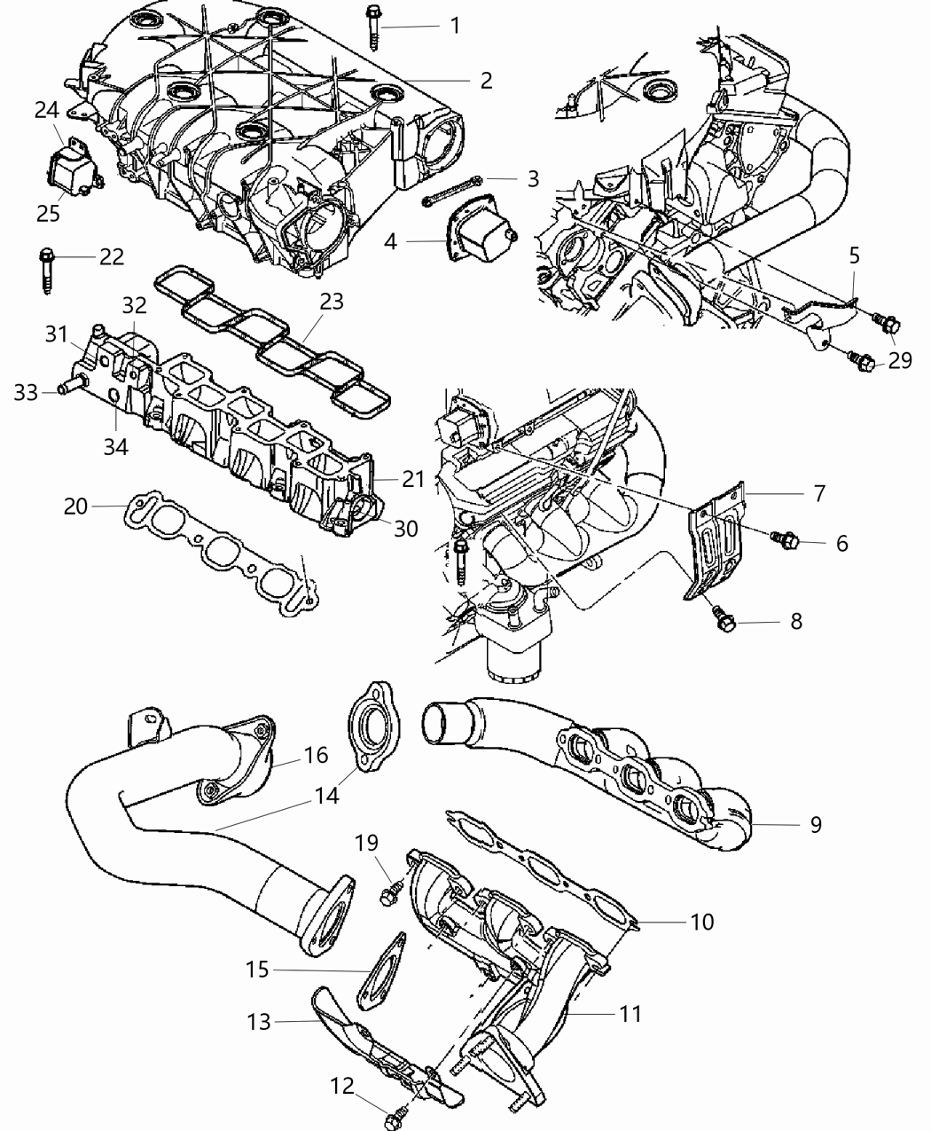 Mopar 4648912AC Exhaust Manifold Crossover