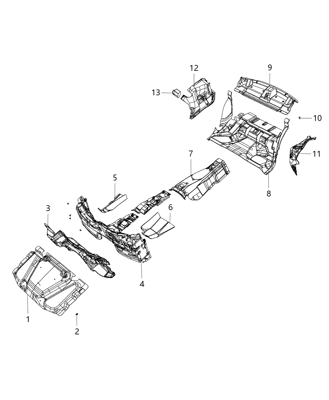 Mopar 55315146AG SILENCER-Rear Shelf