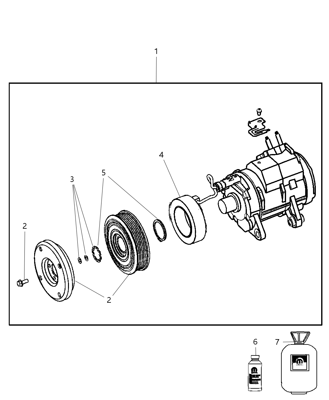 Mopar R5111439AB COMPRESOR-Air Conditioning