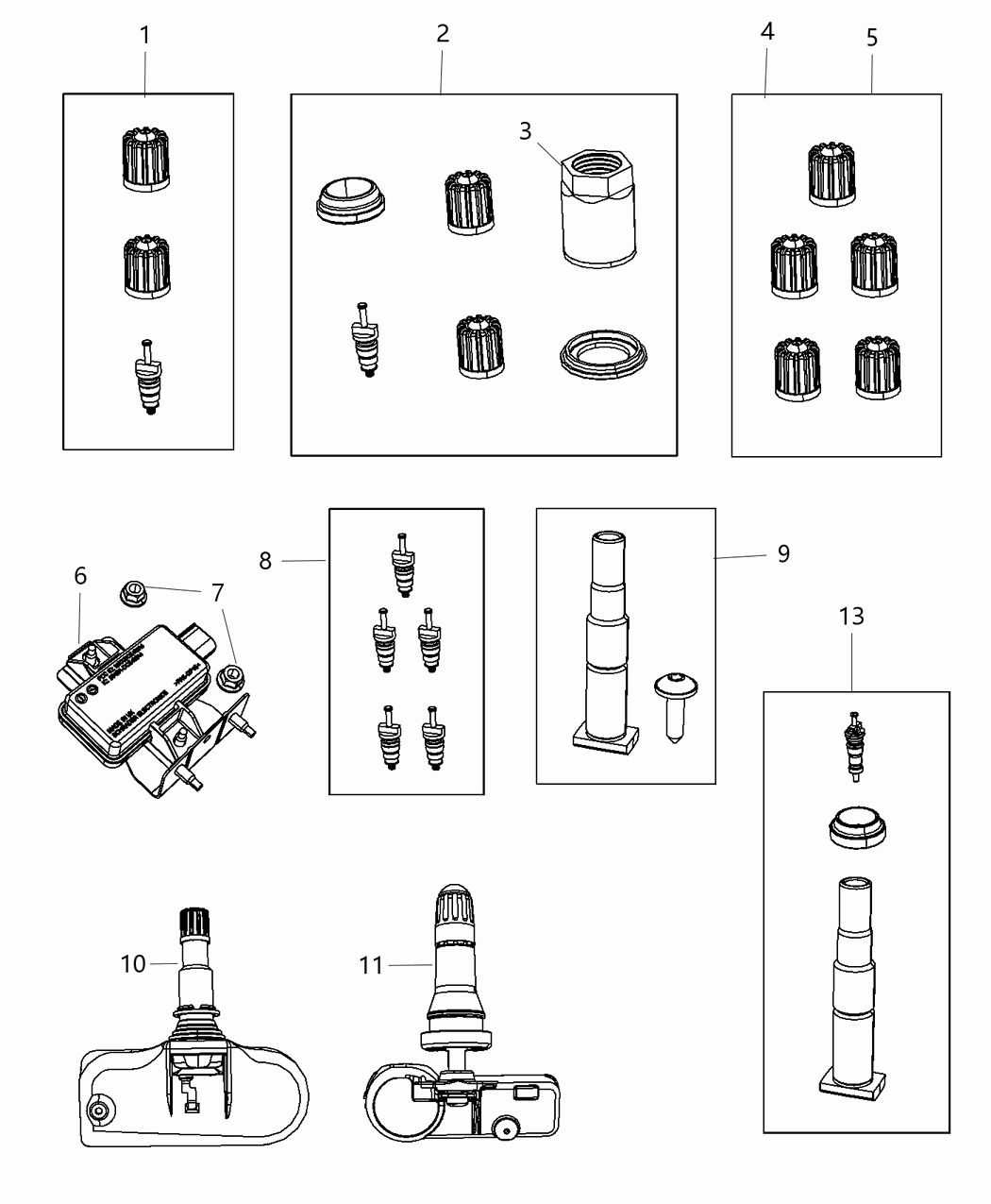 Mopar 68214806AC Module-Tire Pressure Monitoring