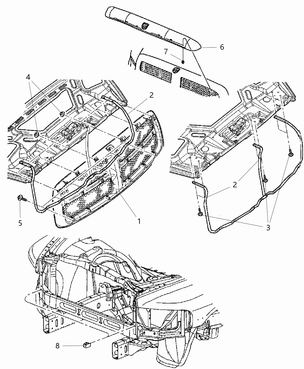 Mopar 5JY14AB5AA Shield-Hood