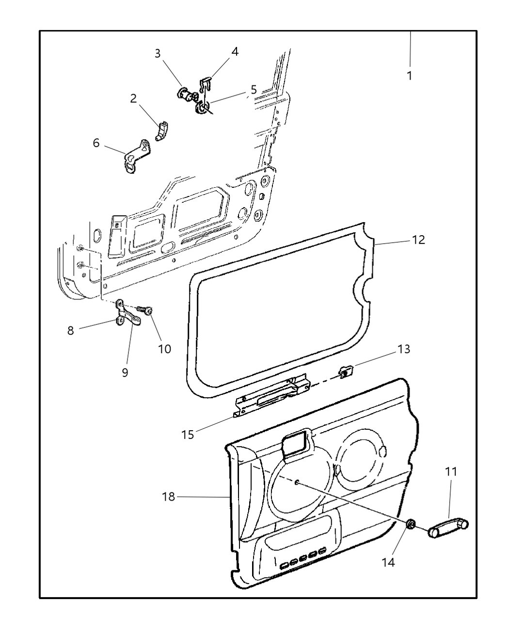 Mopar 5DY671K5AD Panel-Door Trim