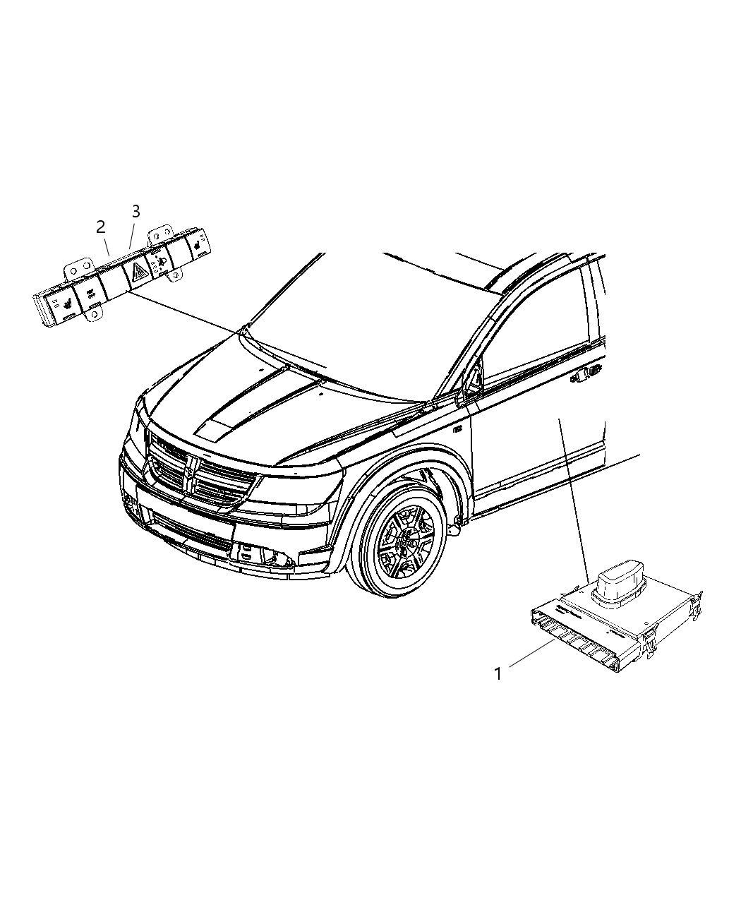 Mopar 4602568AH Switch-4 Gang