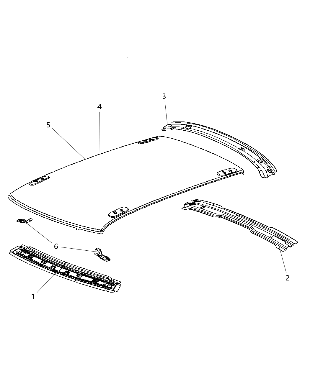 Mopar 5112795AA Panel-Roof