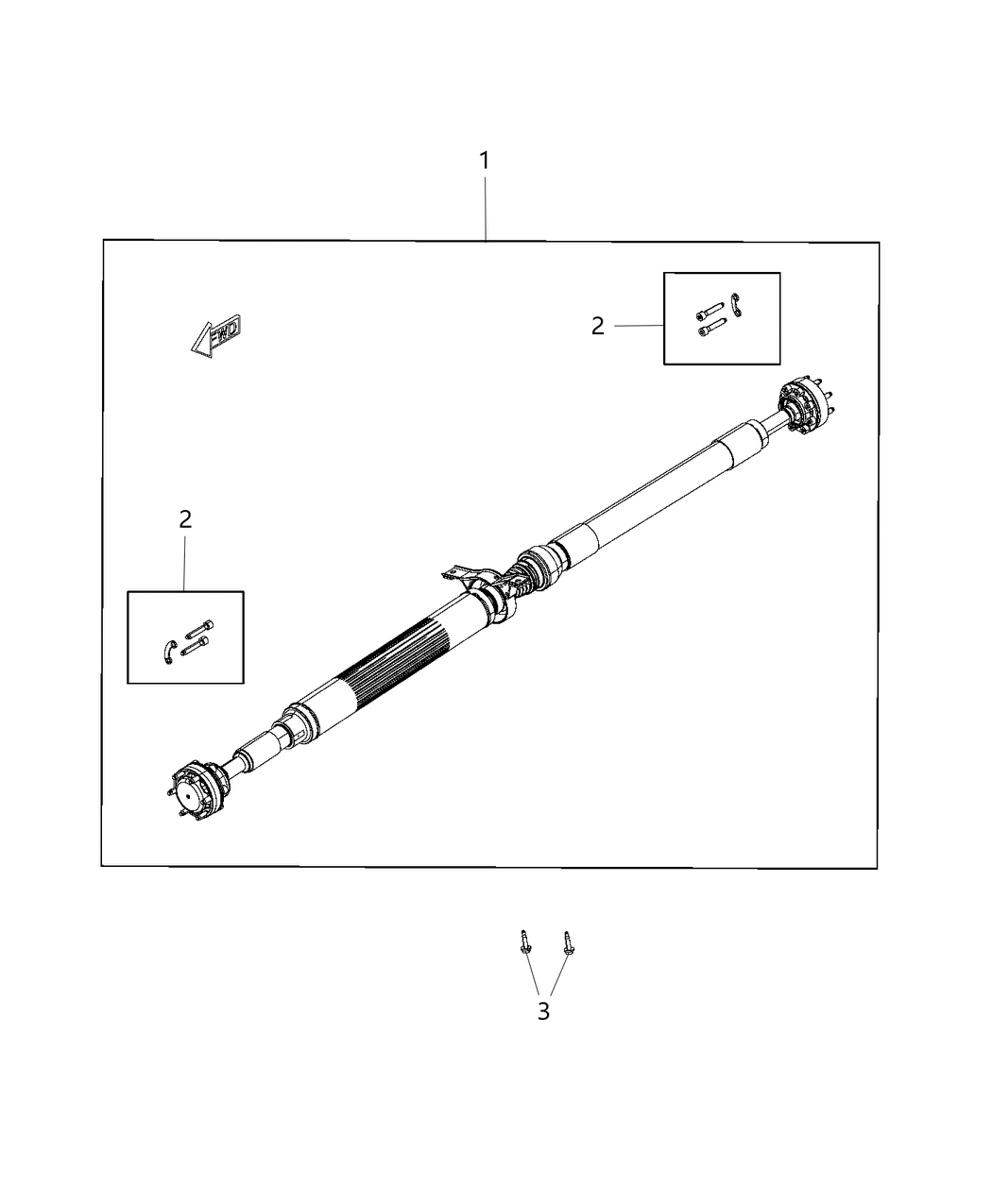 Mopar 68212031AC Rear Drive Shaft