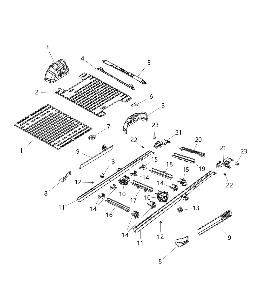 Mopar 68167200AB REINFMNT-CROSSMEMBER