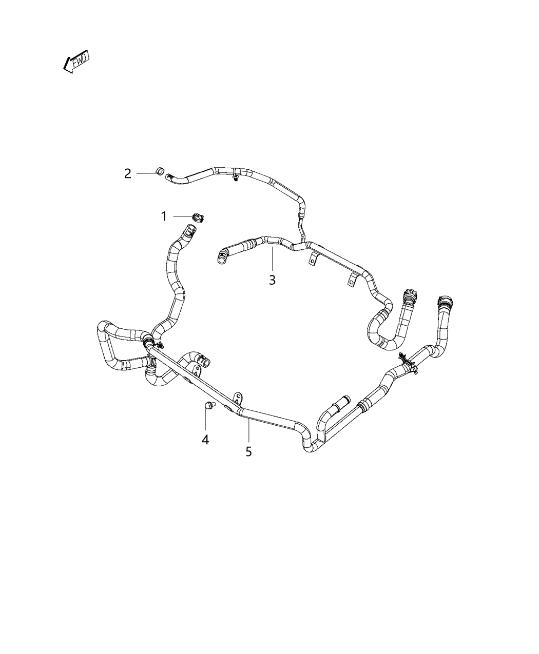 Mopar 52014626AE Hose-Heater Return