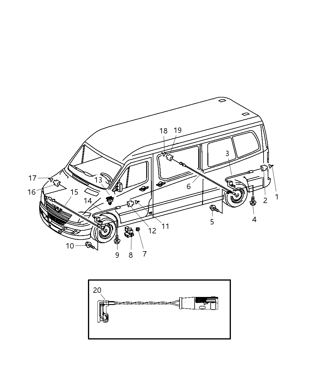 Mopar 68013833AA Sensor-Wheel Speed