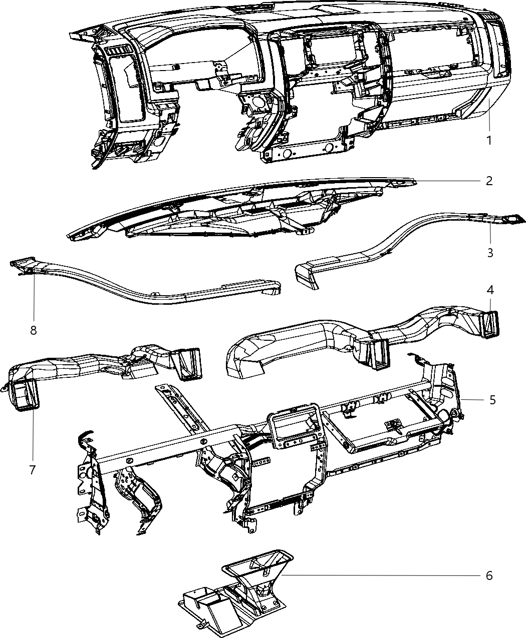 Mopar 68428782AA Reinforce-Beam