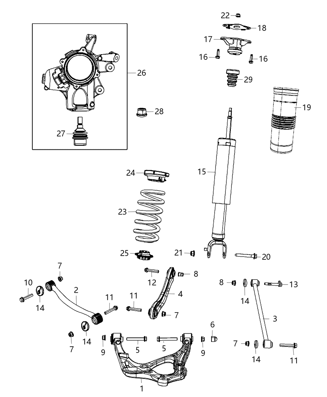 Mopar 68382426AB ABSORBER-Suspension