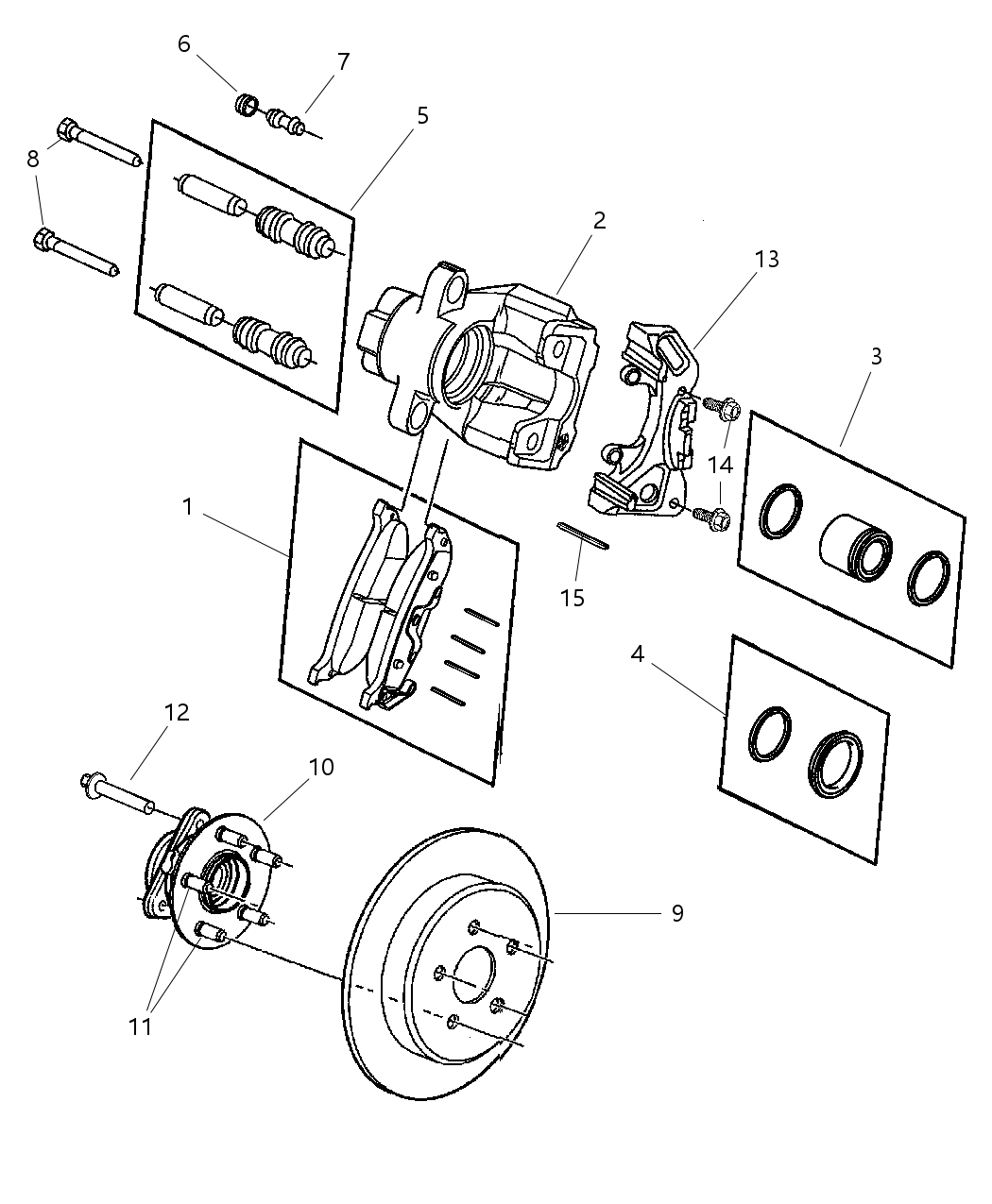 Mopar 4880209AA Rear Hub Assembly