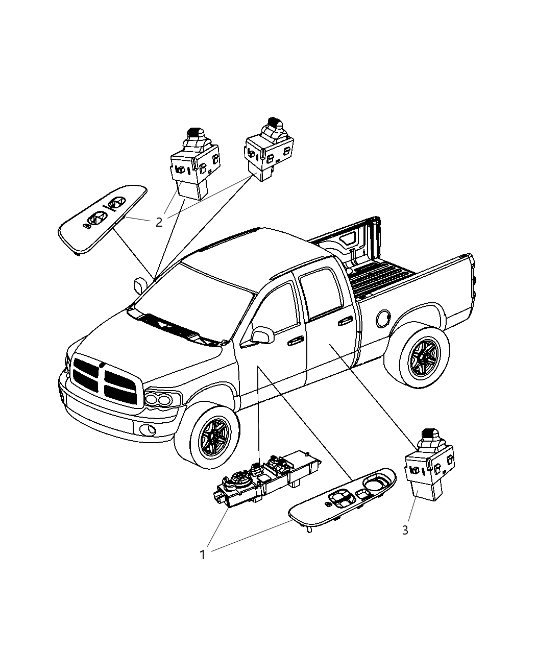 Mopar 4602881AC Switch-Window And Door Lock