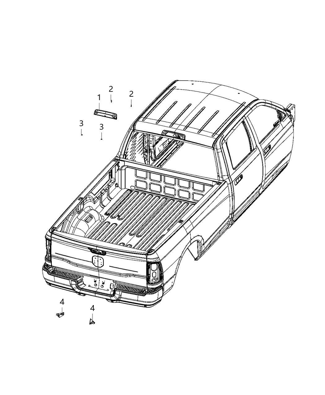 Mopar 68444540AB Lamp-Center High Mounted Stop