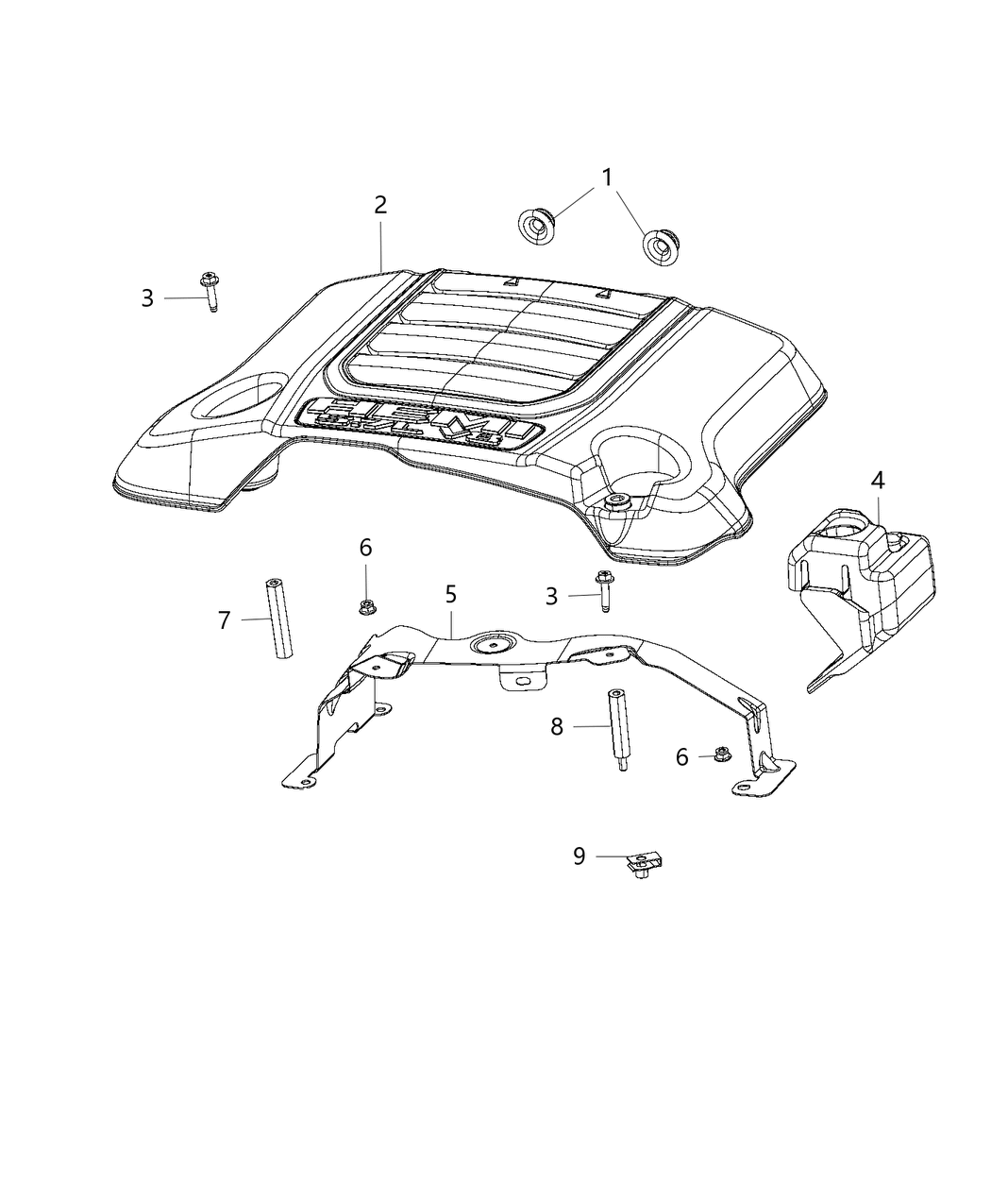 Mopar 5281553AA Cover-Engine