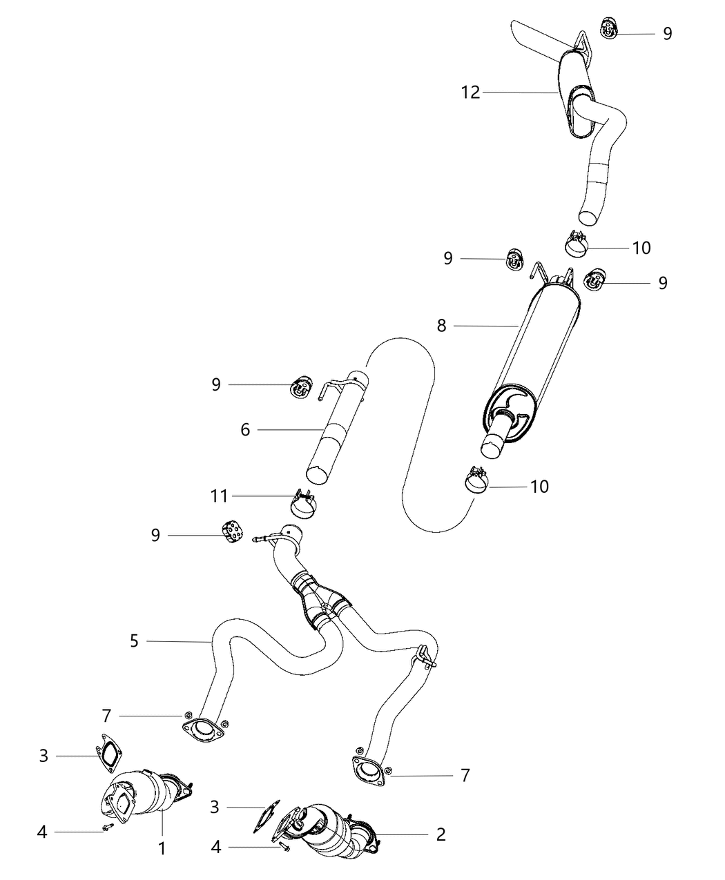 Mopar 68087584AA Converter-Front