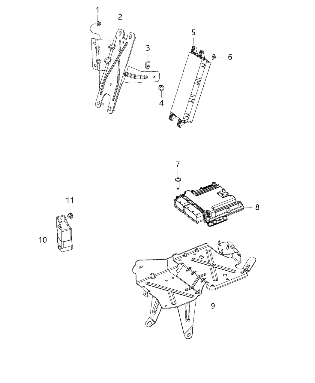 Mopar 68161560AC Bracket-Mounting