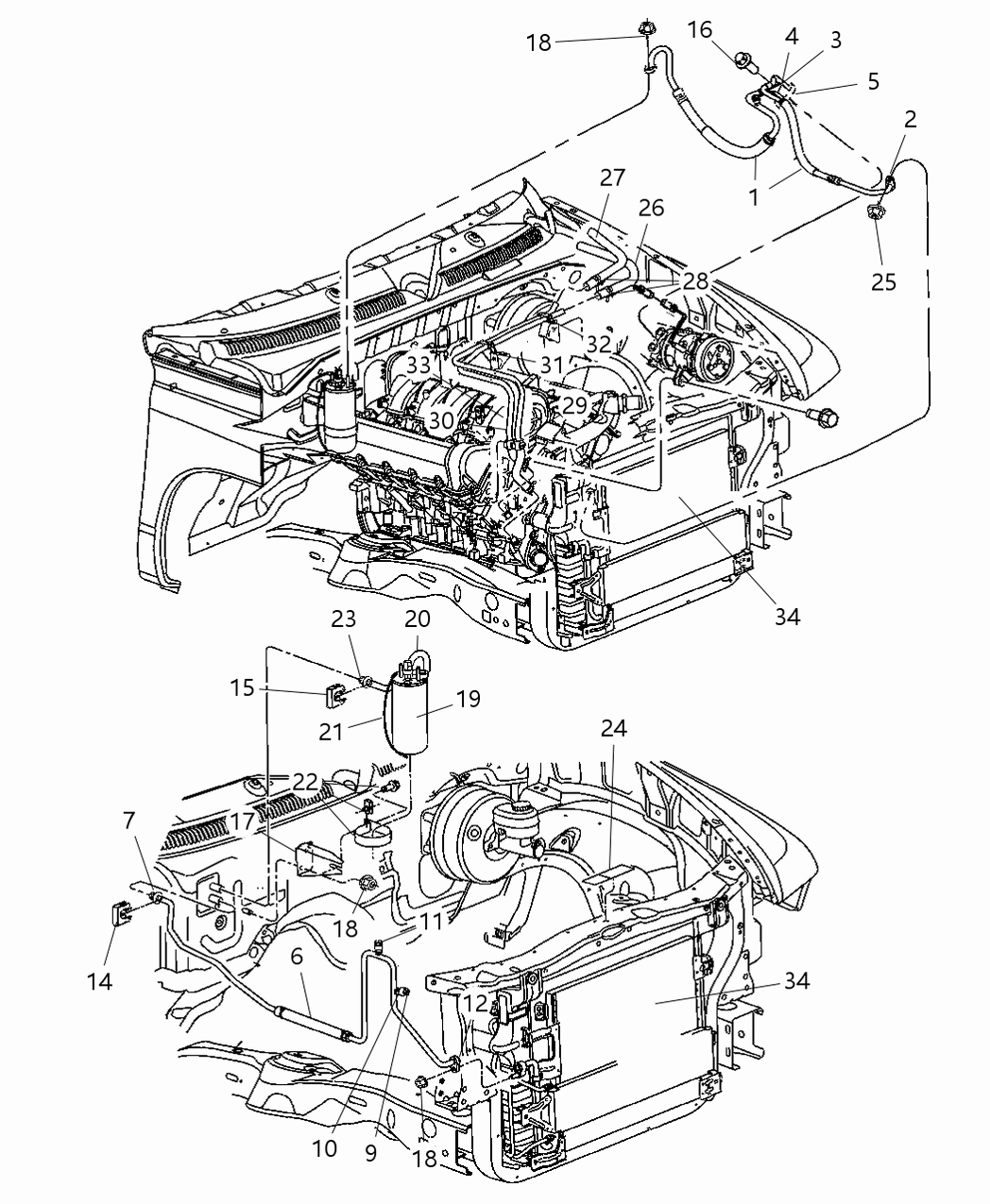 Mopar V8505866AD CONDENSER-CONDENSER And SHROUD