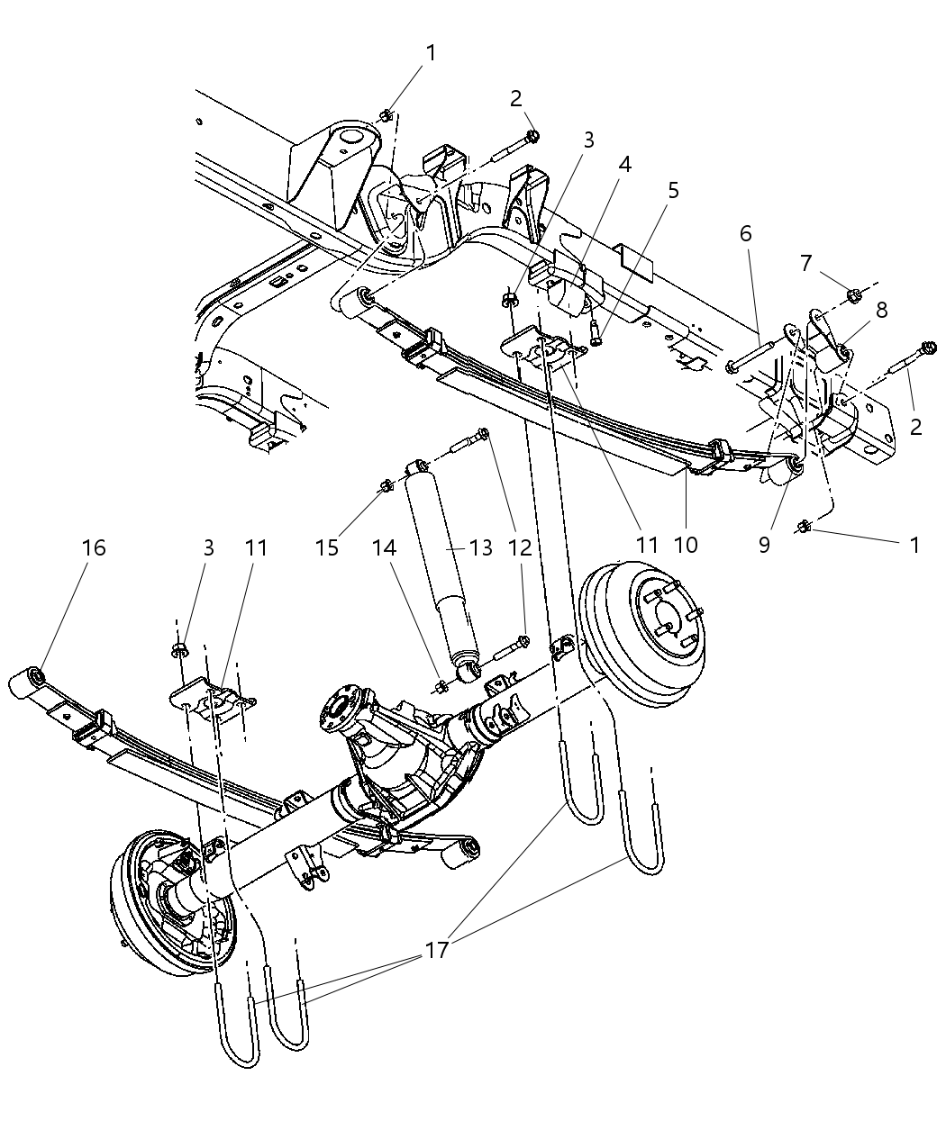 Mopar 52855697AB ABSORBER-Suspension