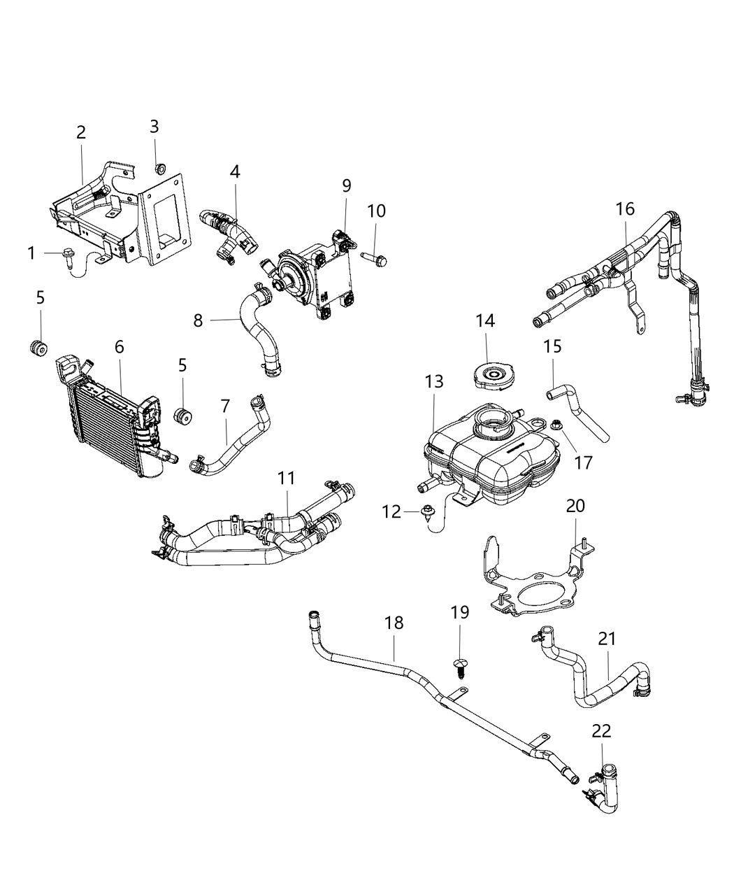 Mopar 68205007AD Bracket-Radiator