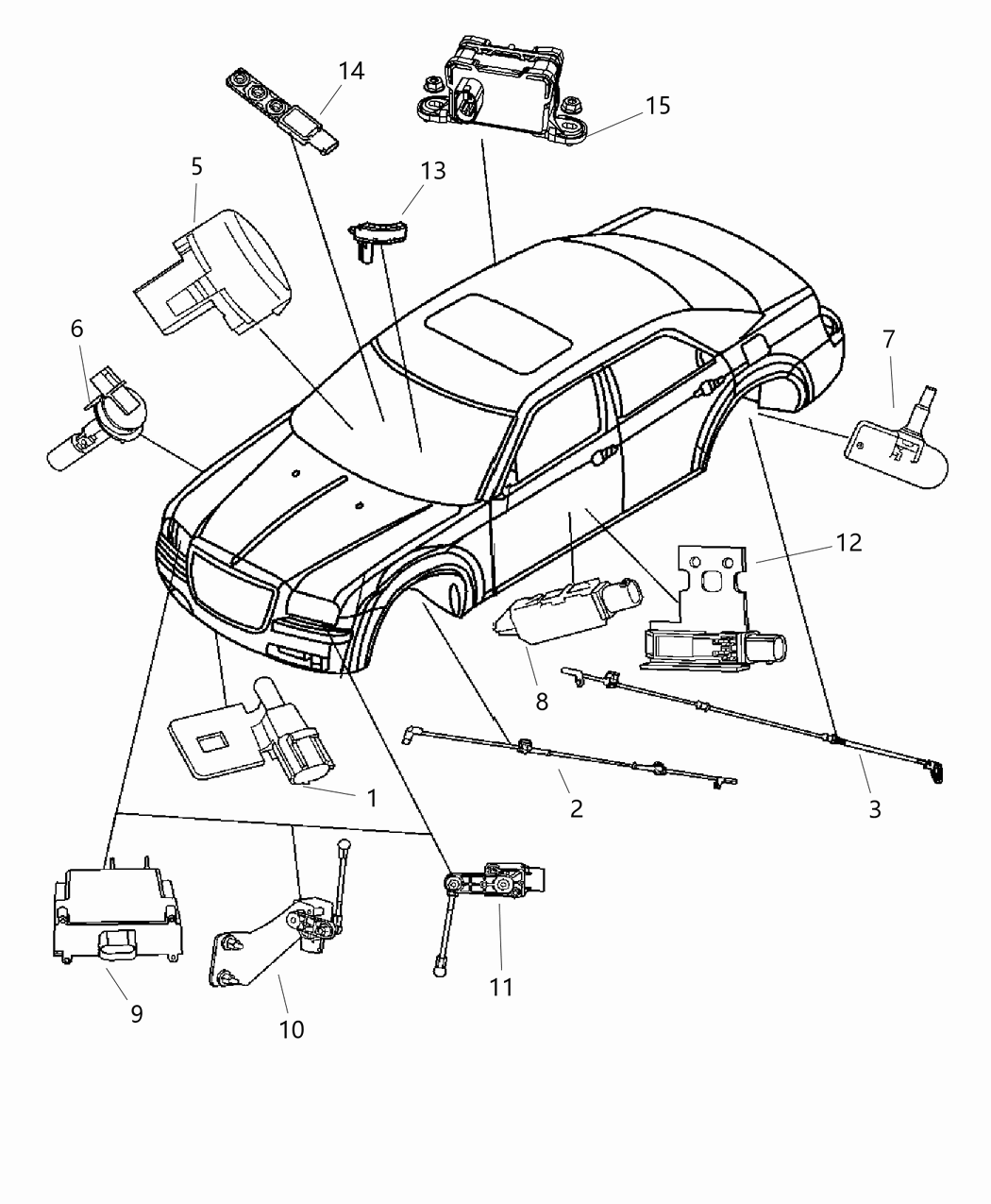 Mopar 4806086AB Sensor-HEADLAMP