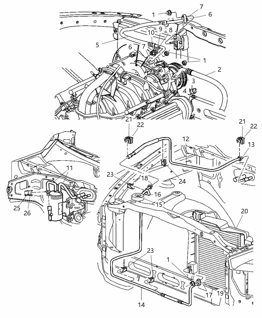 Mopar 55057006AE Line-A/C Discharge