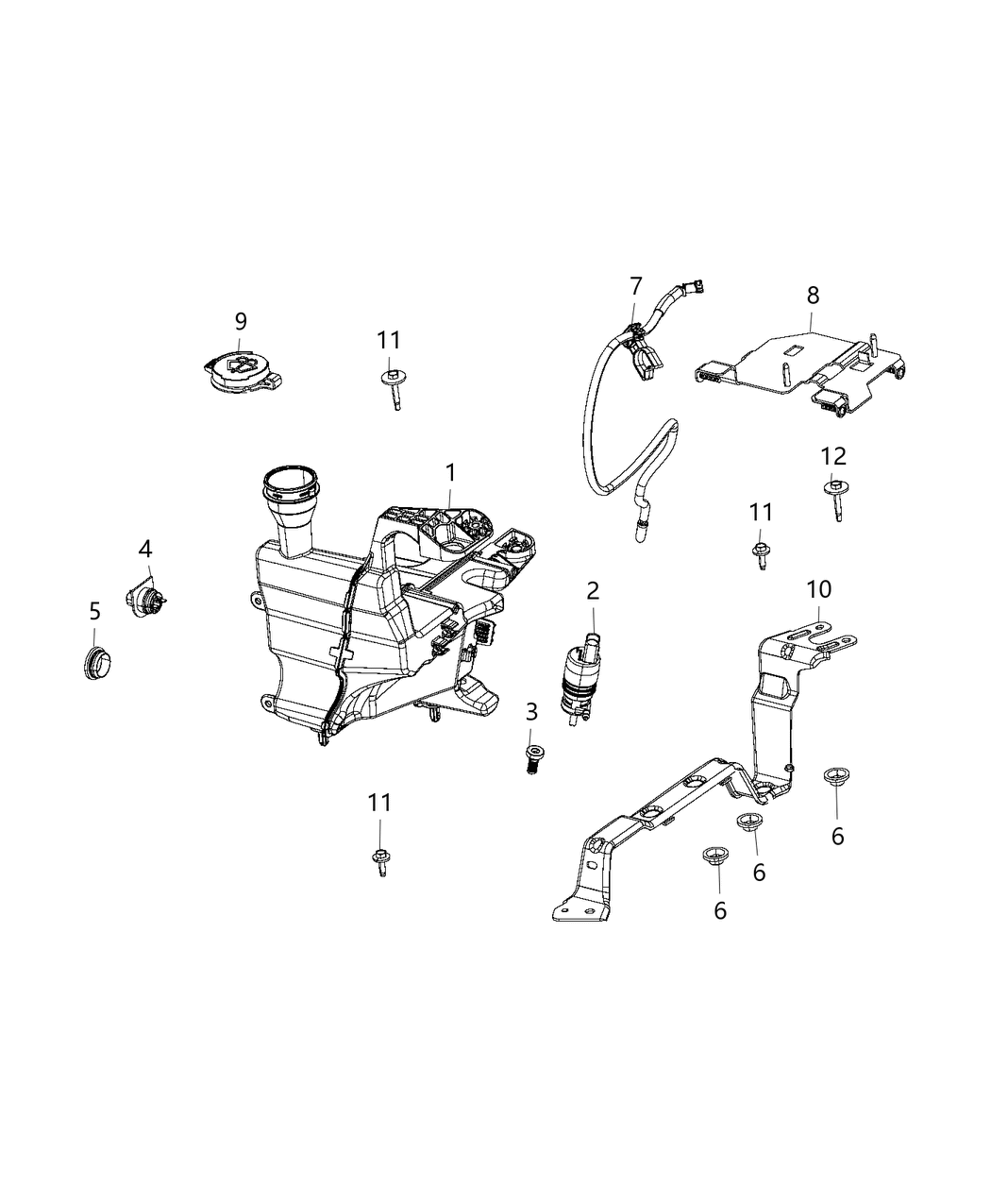 Mopar 68523876AA Windshield Washer