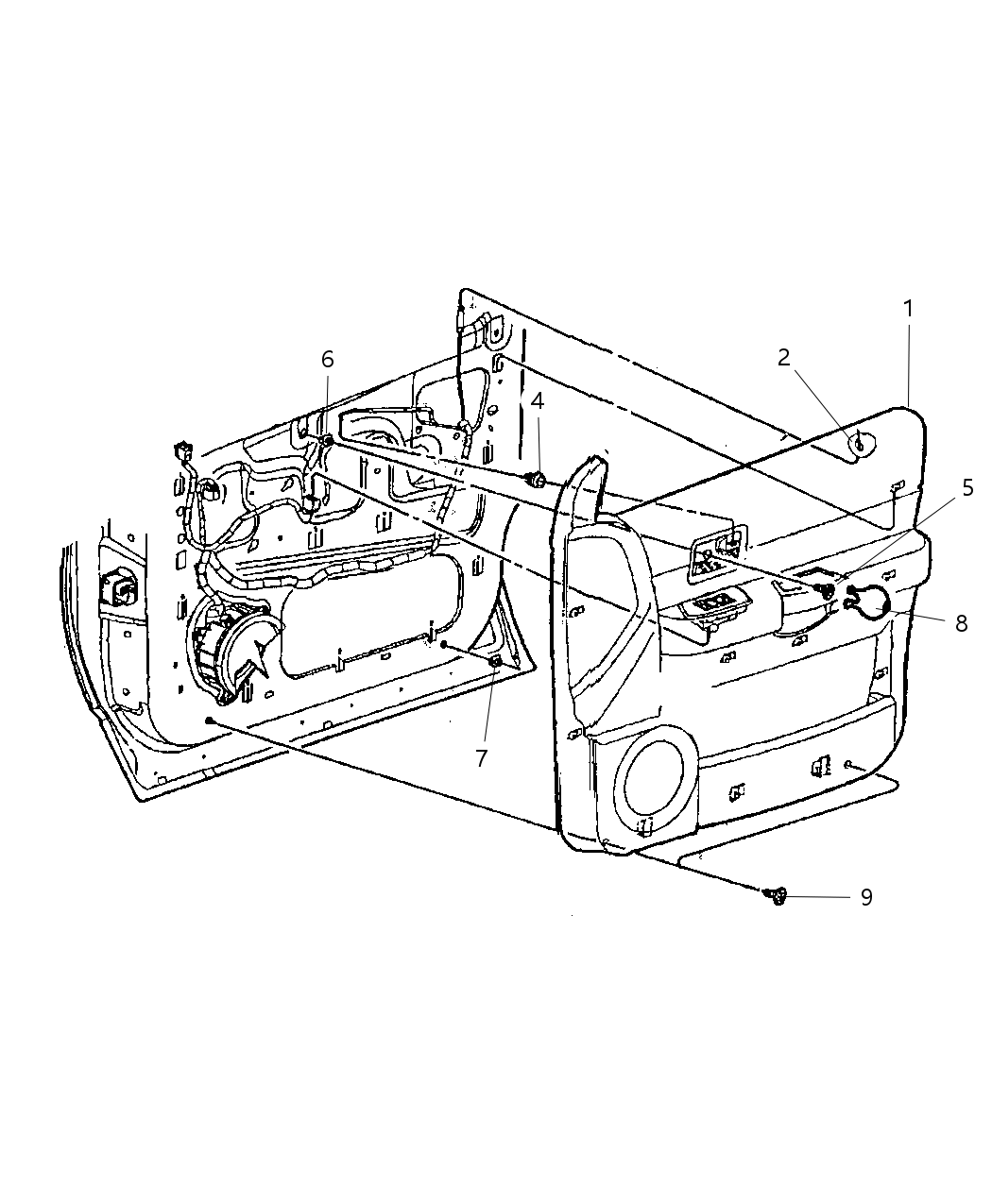 Mopar 5KN781DBAG Panel-Front Door Trim