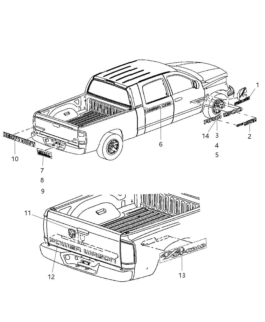 Mopar 55078008AB Nameplate