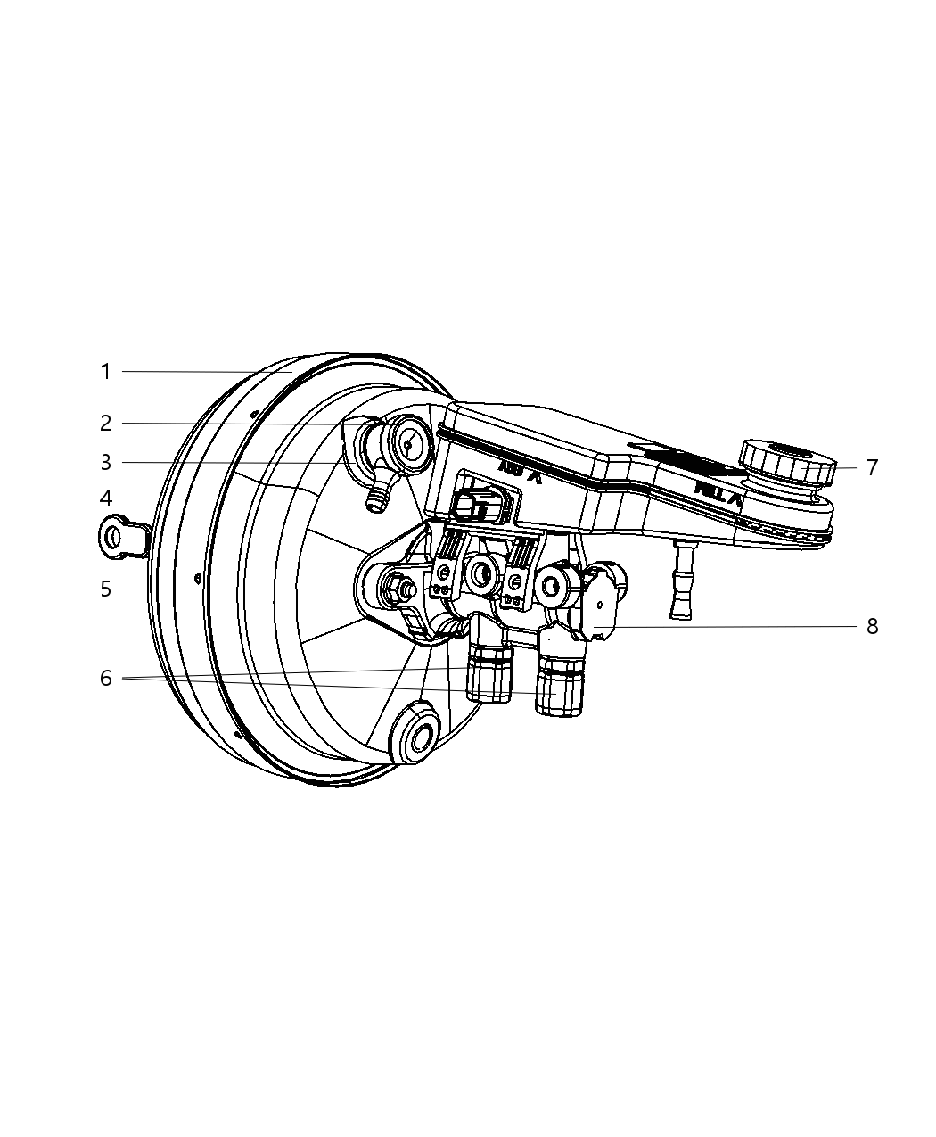 Mopar 5085684AC Hose-Vacuum Supply