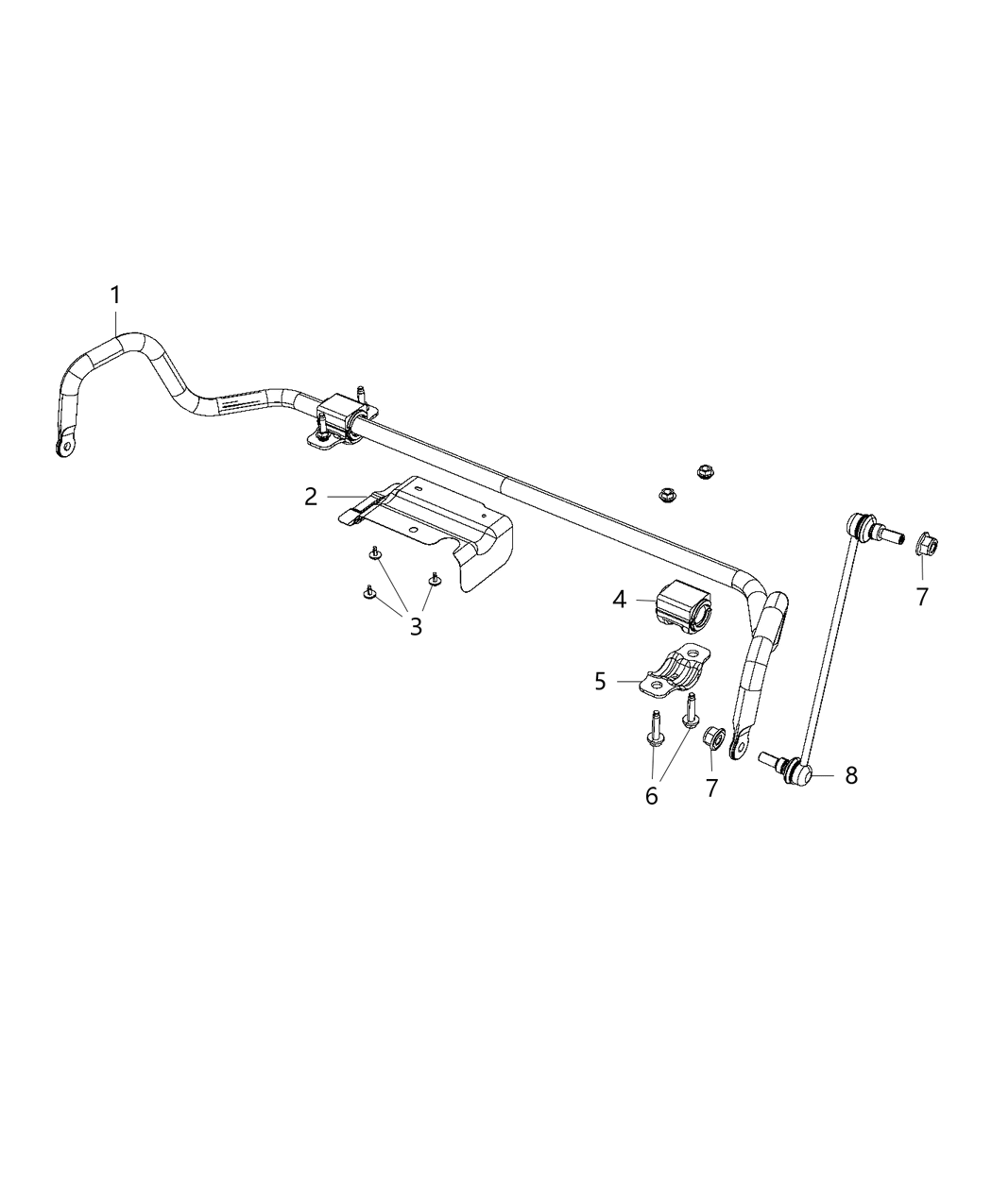 Mopar 68238126AB Bar-Front