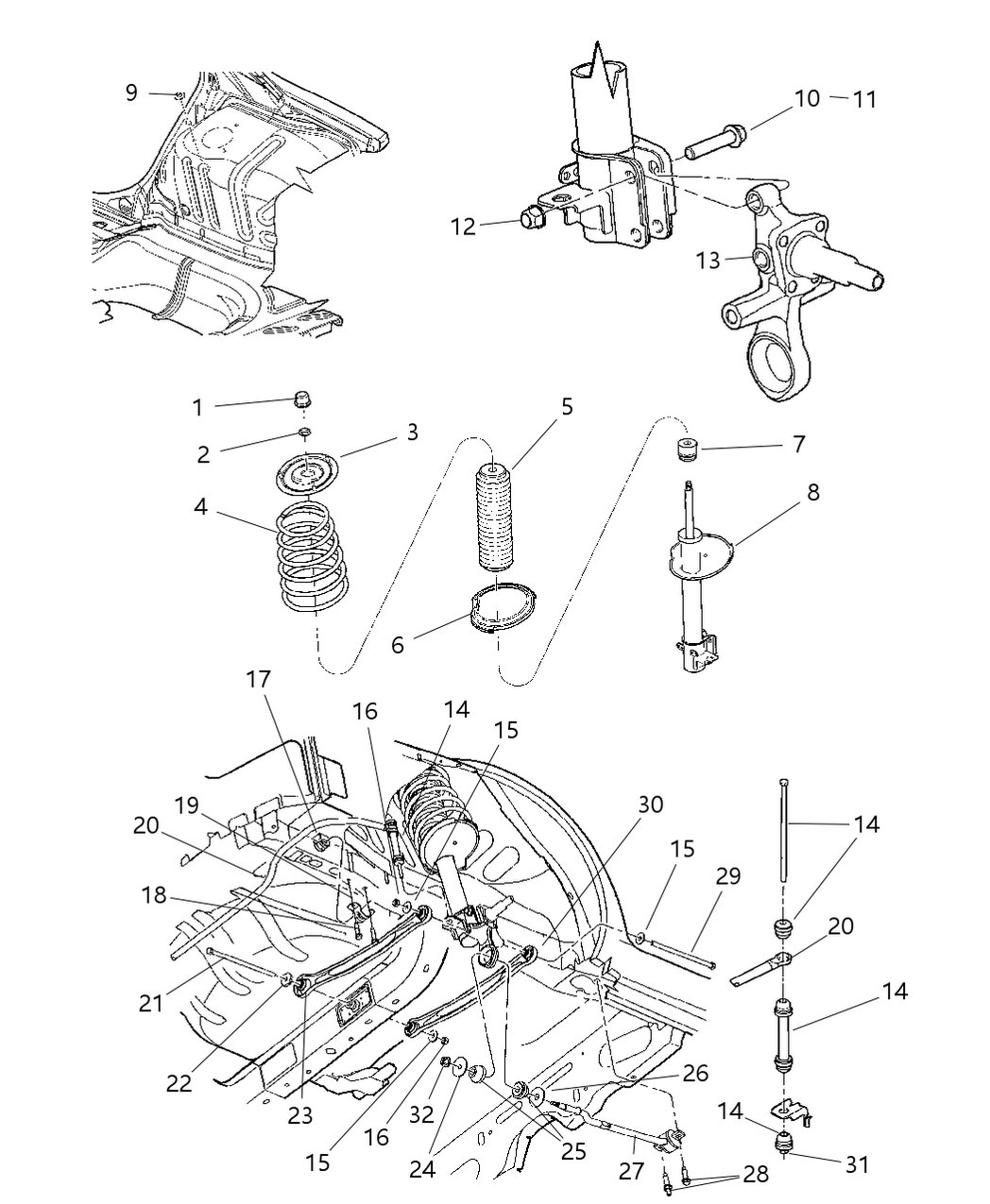 Mopar 4656264AC Mount-STRUT