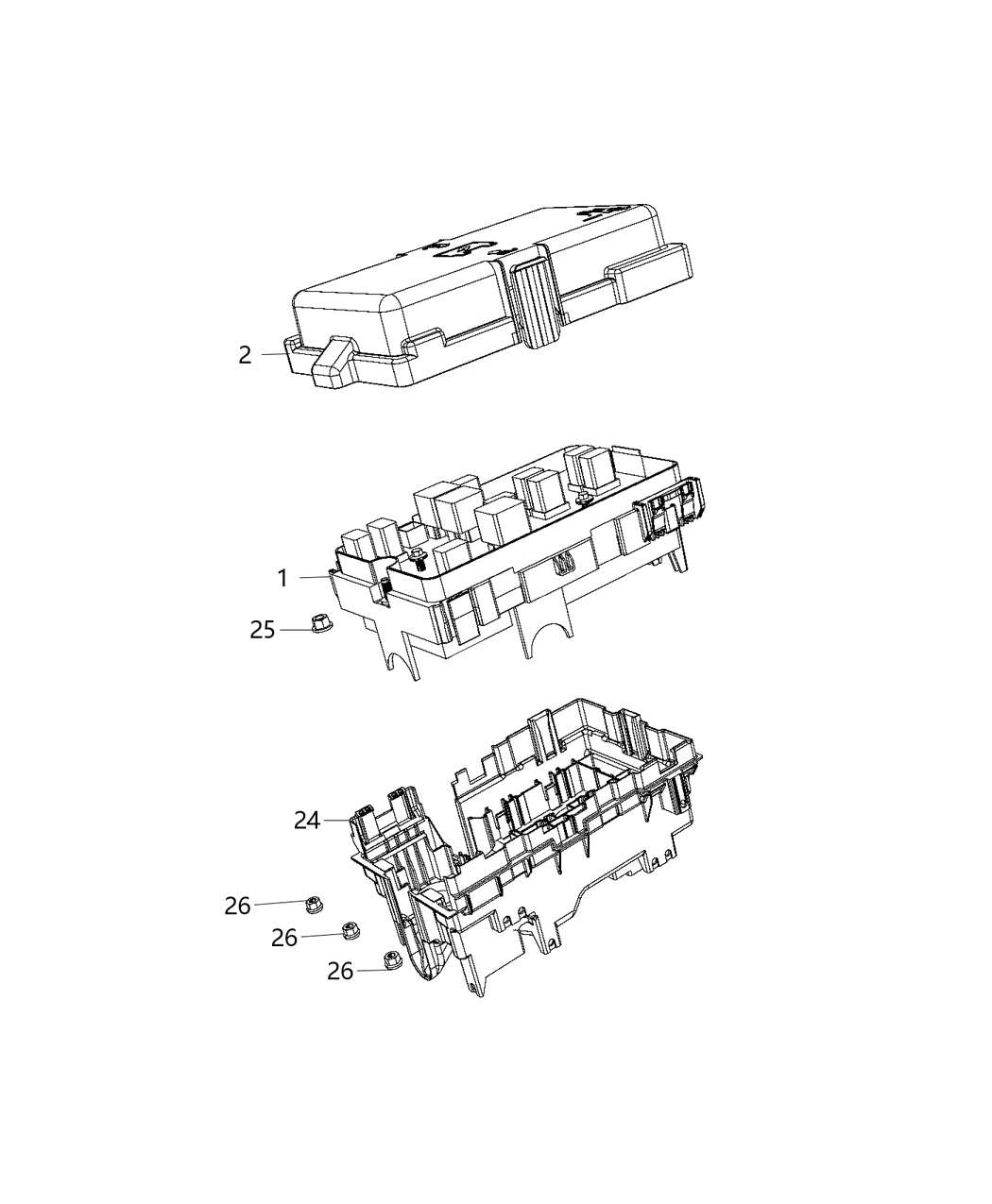 Mopar 68340765AA Power Distribution Center