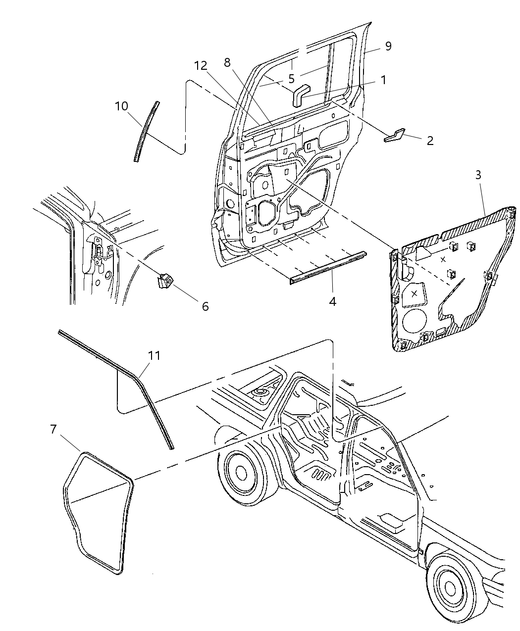 Mopar 55256868AD Seal-Door