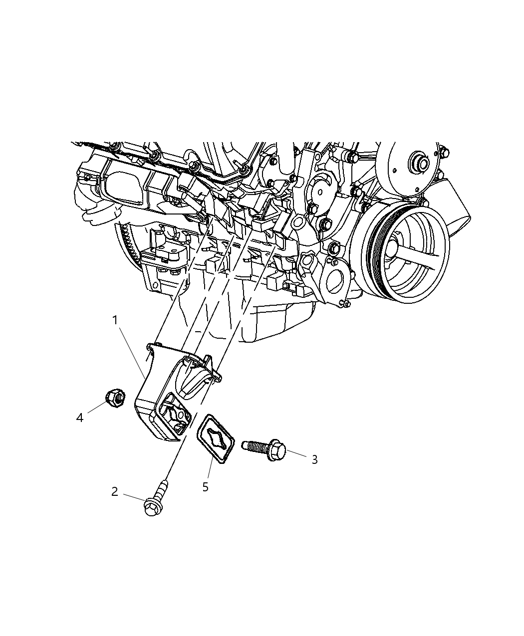 Mopar 52020601AB Bracket-Engine Mount