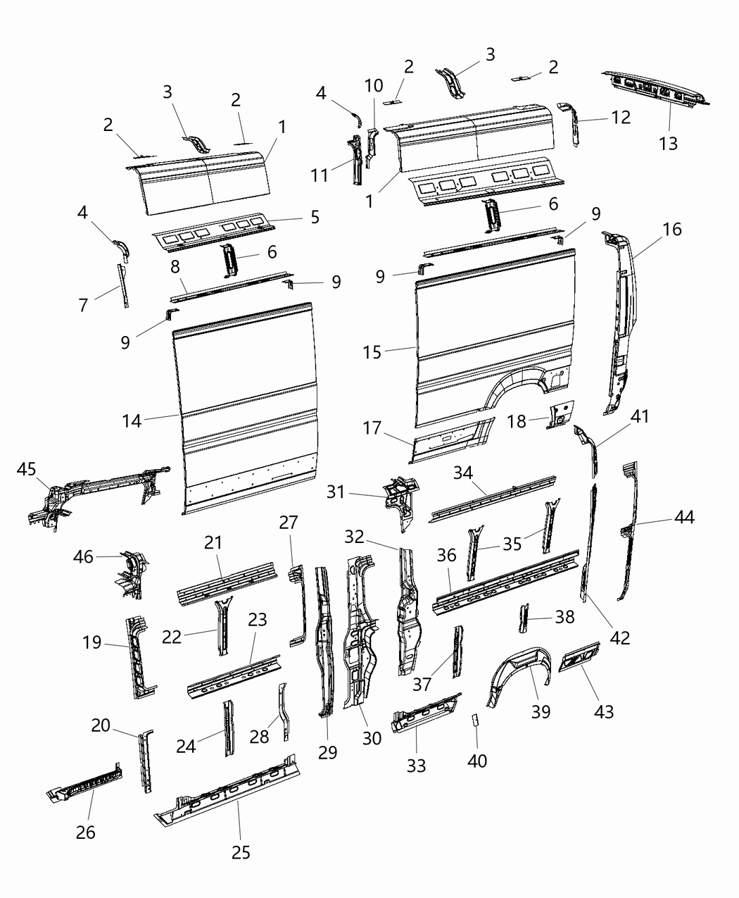 Mopar 68167406AC Track-Sliding Door